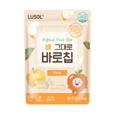 LUSOL 果乾 水梨, 15g 迷你包, 適合6個月以上嬰幼兒, 1包