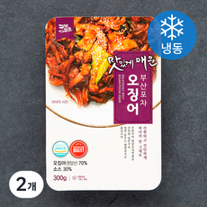 꾸봐꾸어 맛있게 매운 부산포차 오징어 (냉동), 300g, 2개