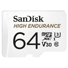 SanDisk 晟碟 高耐寫度 microSD 記憶卡, 64GB, 1個