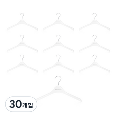 메이네티 플라스틱 여성용 재킷 옷걸이 LJ38, 화이트, 30개