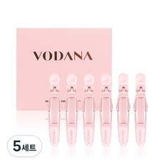 Vodana 可愛髮夾 6 件裝, 粉色, 5組, 單品