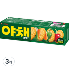 야채 크래커 과자, 83g, 3개