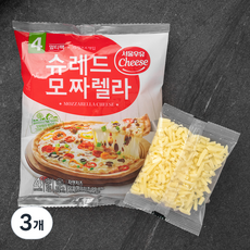 서울우유 멀티팩 모짜렐라 피자치즈, 300g, 3개