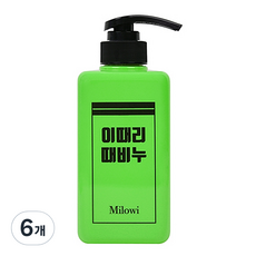 미로위 이때리 때비누 초록이, 6개, 500ml