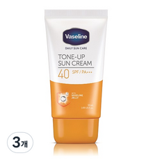 바세린 톤 업 선크림 SPF40 PA+++, 50ml, 3개