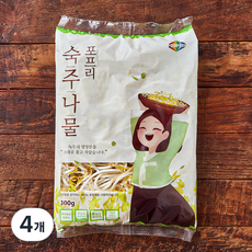 포프리 무농약 숙주나물, 300g, 4개