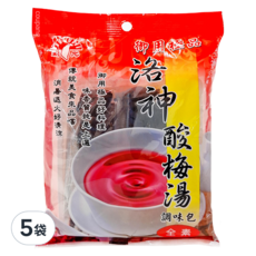 新光洋菜 洛神酸梅湯調味包, 全素, 100公克, 100g, 5袋