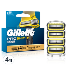Gillette 吉列 ProShield鋒護系列刮鬍刀頭, 4入, 4組