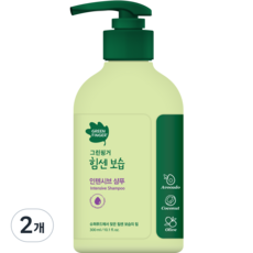 그린핑거 힘센보습 인텐시브 샴푸, 300ml, 2개