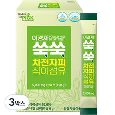 이경제 쑥쑥 차전자피 식이섬유 20p, 100g, 3박스