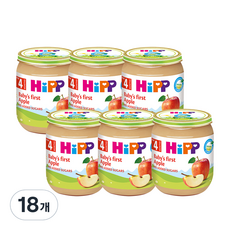 HiPP 喜寶 有機水果瓶裝副食品, 蘋果味, 18個, 125g