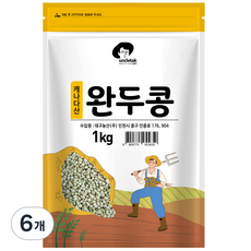 엉클탁 완두콩, 1kg, 6개