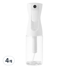 코멧 안개분사 분무기 160ml, 클리어 화이트, 4개