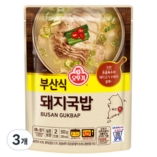 오뚜기 부산식 돼지국밥, 500g, 3개