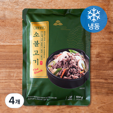 집밥장인 소불고기 더블랙 (냉동), 600g, 4개