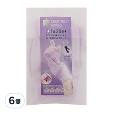 COGIT Beauty Drop水凝膠保濕手套, 適用於19-23cm, 觸屏手機手套, 6雙