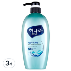 하나로 플러스 비듬두피 케어 샴푸, 680ml, 3개
