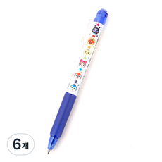 호빵맨 FRIXION 펜, 블루, 6개