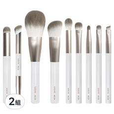 Solone 台灣公司貨 袖珍訂製刷具 9件組, 2組, 白色