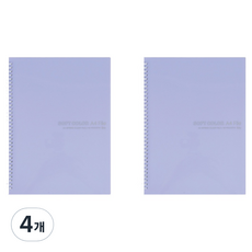아이비스 컬러 PP 스프링 클리어파일 40, 바이올렛, 4개 바이올렛, 4개