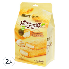 巧戀流芯蛋酥-白巧克力140g,2入, 140g