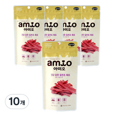 풀무원 반려동물 아미오 건강담은 육포 50g, 칠면조육포맛, 10개