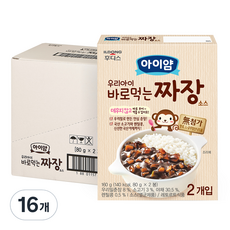 아이얌 바로 먹는 소스, 짜장, 16개, 160g - 아이얌짜장