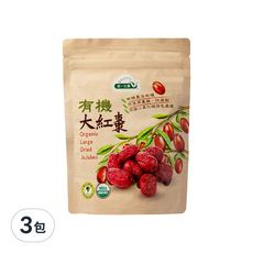統一生機 有機大紅棗, 300g, 3包