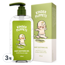 킨더퍼페츠 유아용 수딩젤, 3개, 300ml