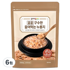 gomgom 香酥鍋巴 6包入 900g 韓國傳統風味 即食方便, 6包