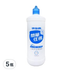 依必朗簡單任務浴廁亮光清潔劑，清新花香，高濃縮保新配方，中性配方，不含鹽酸, 1L, 5瓶