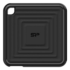 Silicon Power廣穎電通 PC60 高速外接式固態硬碟, USB 3.2 Gen 2, 1.92TB, 1TB, 黑色