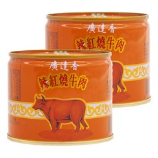廣達香 辣紅燒牛肉, 不添加防腐劑、味素, 精選優質牛肉, 210g, 2罐