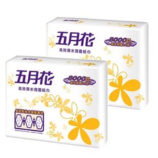五月花 效導水摺疊紙巾, 200抽, 40包