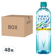 TAIYEN 台塩生技 海洋鹼性離子水, 取自海洋, 分子小更好吸收, 600ml, 48瓶