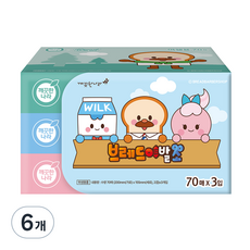 깨끗한나라 브레드 이발소 여행용 티슈, 70개입, 18개