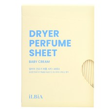 iLBiA Baby Cream香氛烘衣柔軟片, 40張, 1個