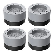 防滑減震可堆疊增高腳墊 Set, 灰黑色, 66 x 36mm 內直徑47mm, 1組
