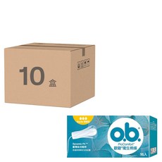 o.b. 歐碧 ProComfort衛生棉條, 動態貼合設計, 普通型 16入, 16個裝, 10盒