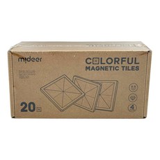 mideer 多彩透光磁力片補充包 20p 3歲以上, 冷色, 1盒