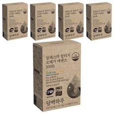 담백하루 비타민D 600IU 알래스카 알티지 오메가 에센스 1000 37.56g, 5개, 30정