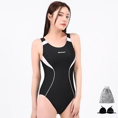AQUATICA 女款連身泳衣+胸墊+游泳袋 3件組