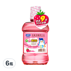 Shallop 刷樂 兒童含氟漱口水 草莓, 500ml, 6瓶