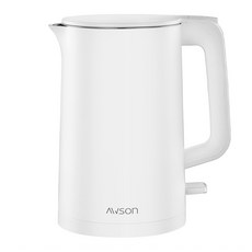 AWSON 霧面質感快煮壺, 1.7L 大容量, 雙層防燙設計, 304不鏽鋼材質, AS-HP0175, 1個