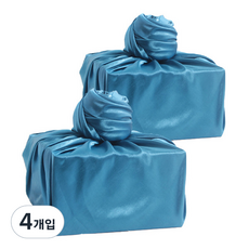 코리아보자기 추석 기프트 보자기 대, 청색, 4개입