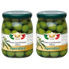 마다마올리바 그린 카스텔베트라노 올리브절임, 575g, 2개