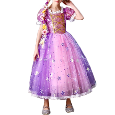 Rapunzel 長髮公主樂佩 萬聖節表演服 Set, 長髮公主變裝服, 1組