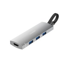 컴썸 C타입 HDMI 8 in 1 USB 3.0 멀티허브 CT-81P, 실버, 1개