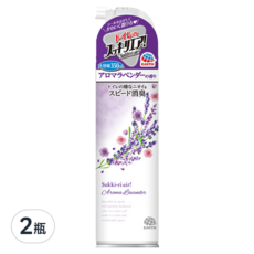 EARTH 地球製藥 Sukki-ri 浴廁除臭抑菌芳香噴霧, 薰衣草香氛, 350ml, 2瓶