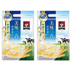 QUAKER 桂格 特濃牛奶3合1麥片 10包, 280g, 2袋